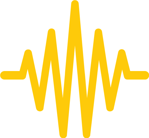 Waveform Icon - Yellow